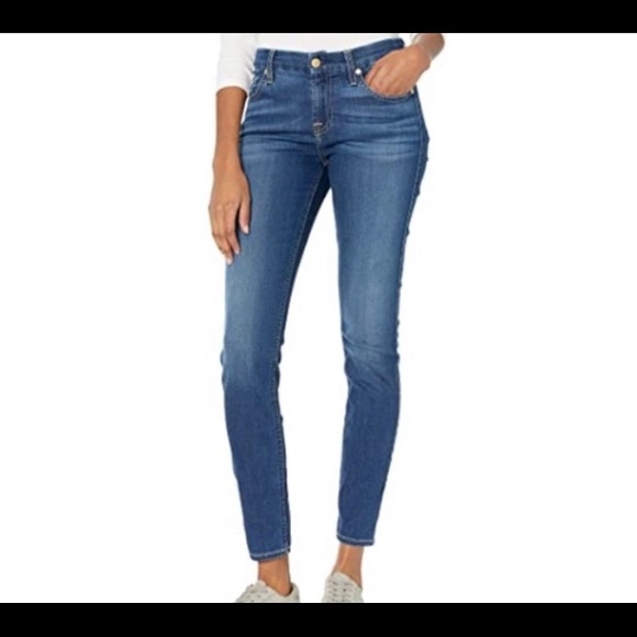 7 For All Mankind Denim - 7 for All Mankimd the Ankle Skinny Jean Size 28